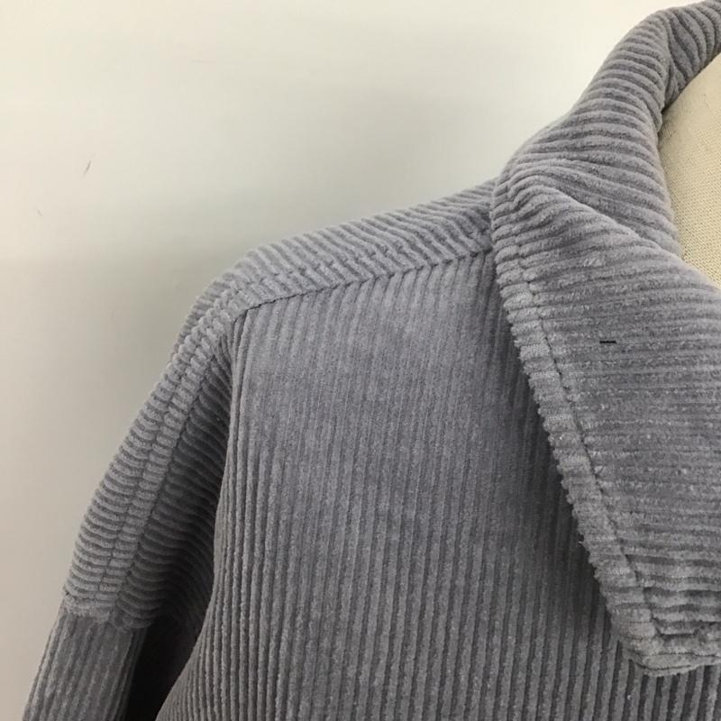 ザラ ZARA ジャケット、上着 ジャケット、ブレザー 8372 223 802 コーデュロイ シャツジャケット M 無地 灰 / グレー /  レディース USED 古着 中古 10124993