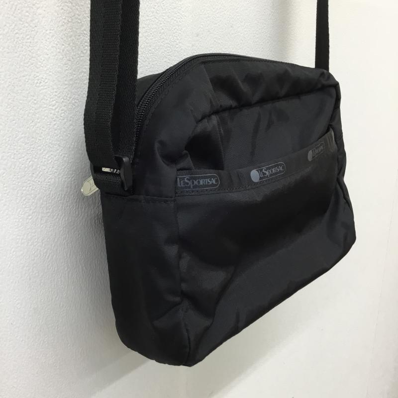 レスポートサック LeSportsac ショルダーバッグ ショルダーバッグ ロゴ、文字 黒 / ブラック /  レディース USED 古着 中古 10135112