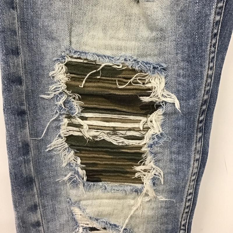 ザラ ZARA パンツ デニム、ジーンズ デニムパンツ スリムパンツ ストレッチパンツ ジーンズ 44 無地 インディゴ / インディゴ /  メンズ USED 古着 中古 10116389