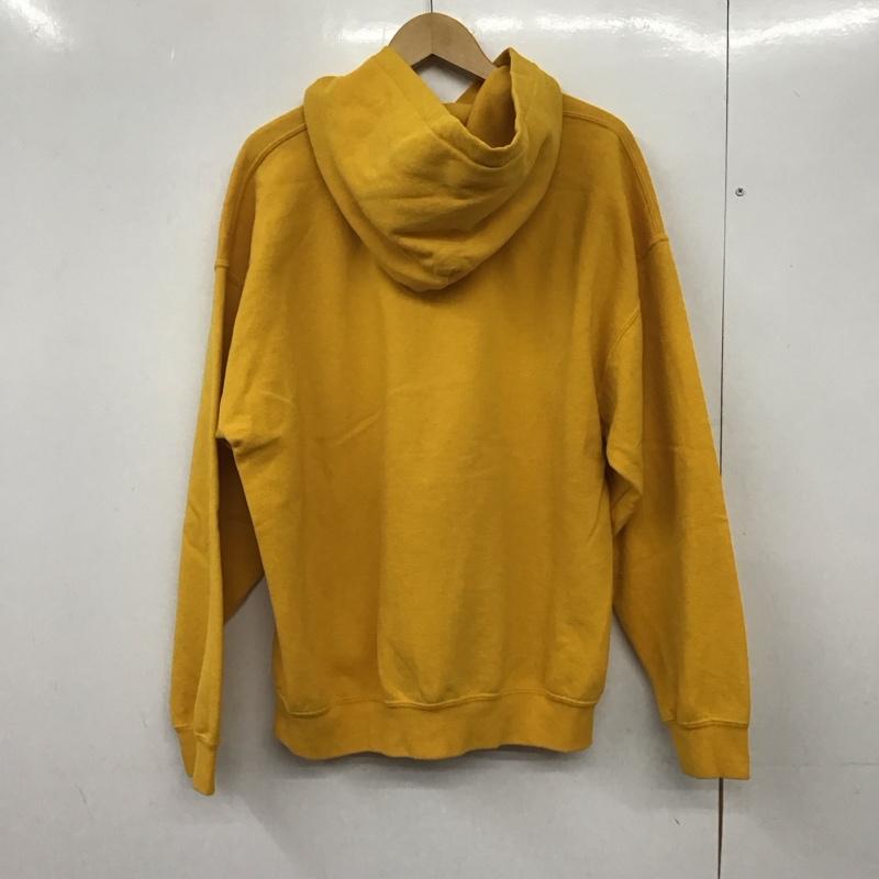 ギルダン GILDAN パーカー 長袖 長袖パーカー プルオーバーパーカー スウェット L ロゴ、文字 黄 / イエロー /  メンズ USED 古着 中古 10145524