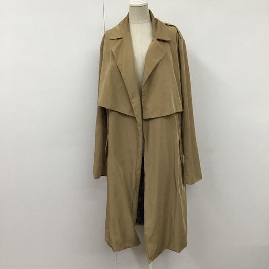 ザラ ZARA コート トレンチコート M 無地 ベージュ / ベージュ /  レディース USED 古着 中古 10122544