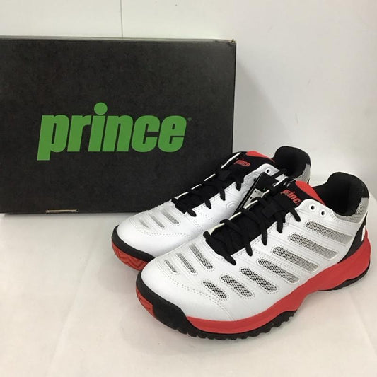 プリンス Prince シューズ シューズ DPS814 オールコート用 テニス 24.0cm 無地 白 / ホワイト / X 黒 / ブラック / X 赤 / レッド /  レディース USED 古着 中古 10125231