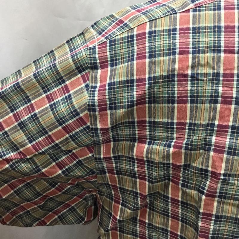 ブルックスブラザーズ BROOKS BROTHERS シャツ、ブラウス 半袖 ボタンダウン 胸ポケット M チェック マルチカラー / マルチカラー /  メンズ USED 古着 中古 10111602