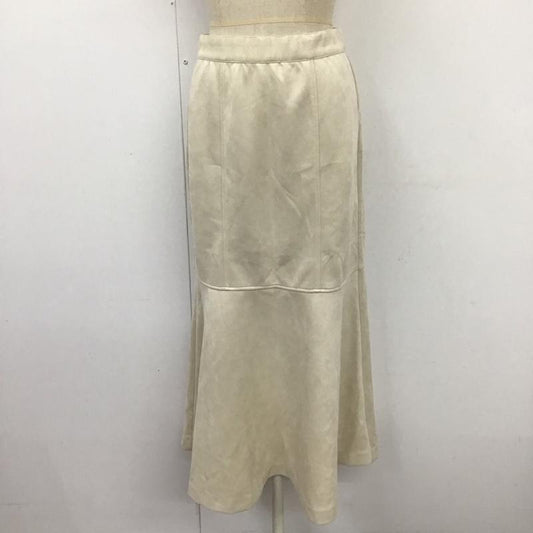 ジーナシス JEANASIS スカート ロングスカート JS050771TS マーメイドスカート S 無地 アイボリー / アイボリー /  レディース USED 古着 中古 10121548