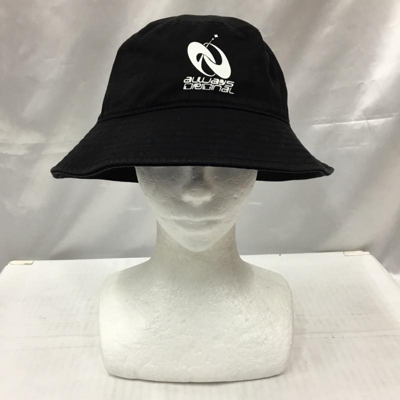アディダス adidas 帽子 ハット IC8346 バケットハット ロゴ、文字 黒 / ブラック /  メンズ USED 古着 中古 10105756