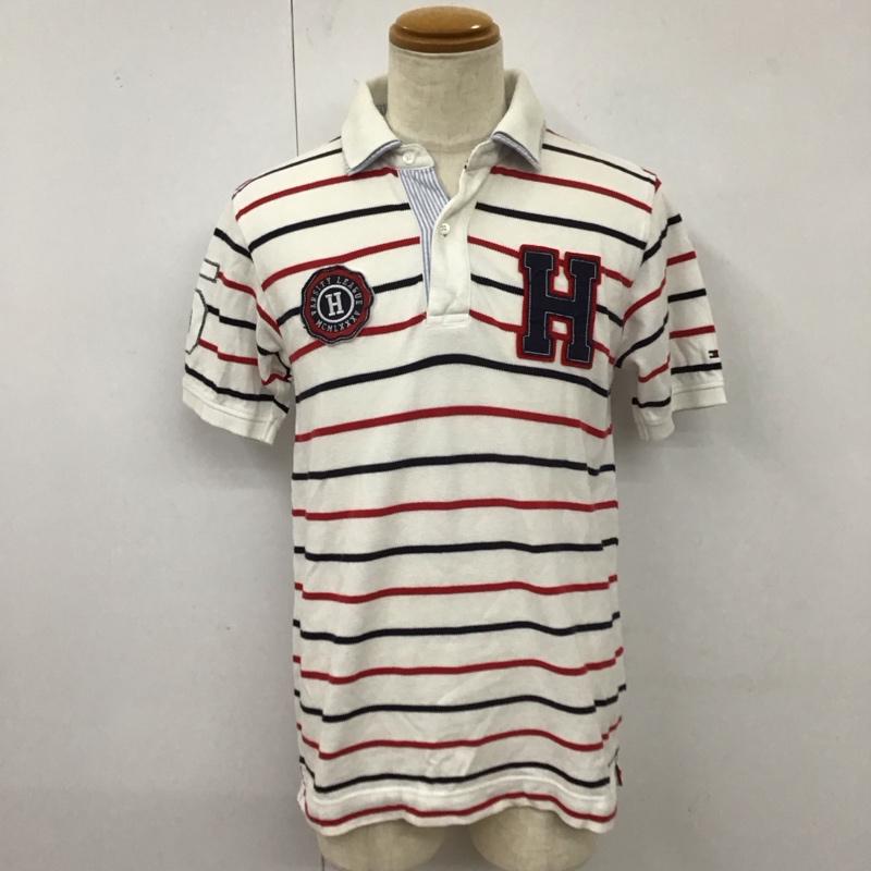 トミーヒルフィガー TOMMY HILFIGER ポロシャツ 半袖 半袖ポロシャツ カラーシャツ 半袖カットソー M ロゴ、文字 マルチカラー / マルチカラー /  メンズ USED 古着 中古 10118277