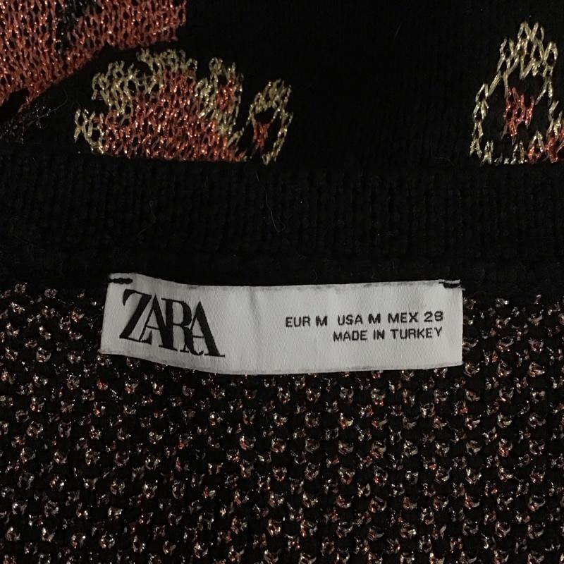 ザラ ZARA ベスト ベスト ベスト ニット ノースリーブカットソー 前開き M 総柄 マルチカラー / マルチカラー /  レディース USED 古着 中古 10113827