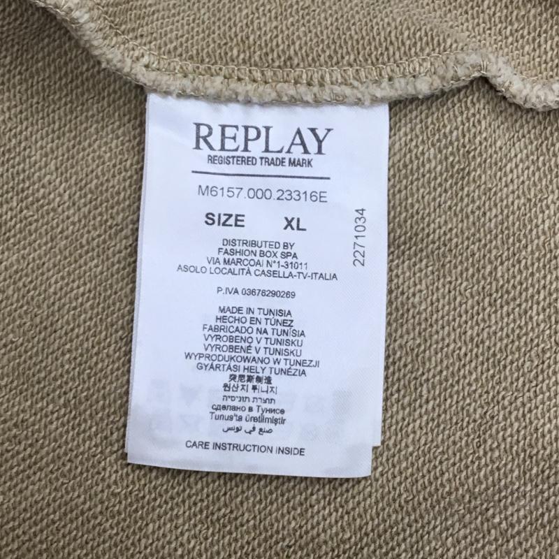 リプレイ REPLAY パーカー 長袖 REPLAY パーカー　M6157.000.23316E XL ロゴ、文字 茶 / ブラウン /  メンズ USED 古着 中古 10120878