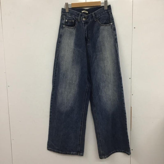 ミスティック mystic パンツ デニム、ジーンズ MYZ1041103A0007 オーバーダイワイドデニム 2 無地 水色 / ライトブルー /  レディース USED 古着 中古 10133428