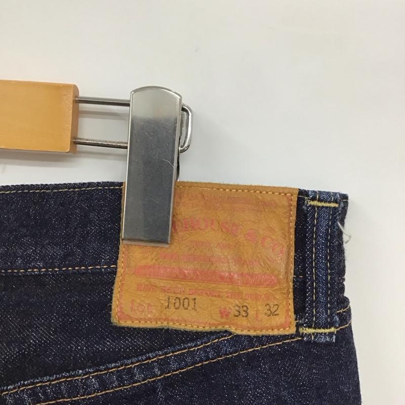 ウエアハウス WAREHOUSE パンツ デニム、ジーンズ デニムパンツ ストレートパンツ ワイドパンツ カジュアルパンツ 33インチ 無地 インディゴ / インディゴ /  メンズ USED 古着 中古 10119500