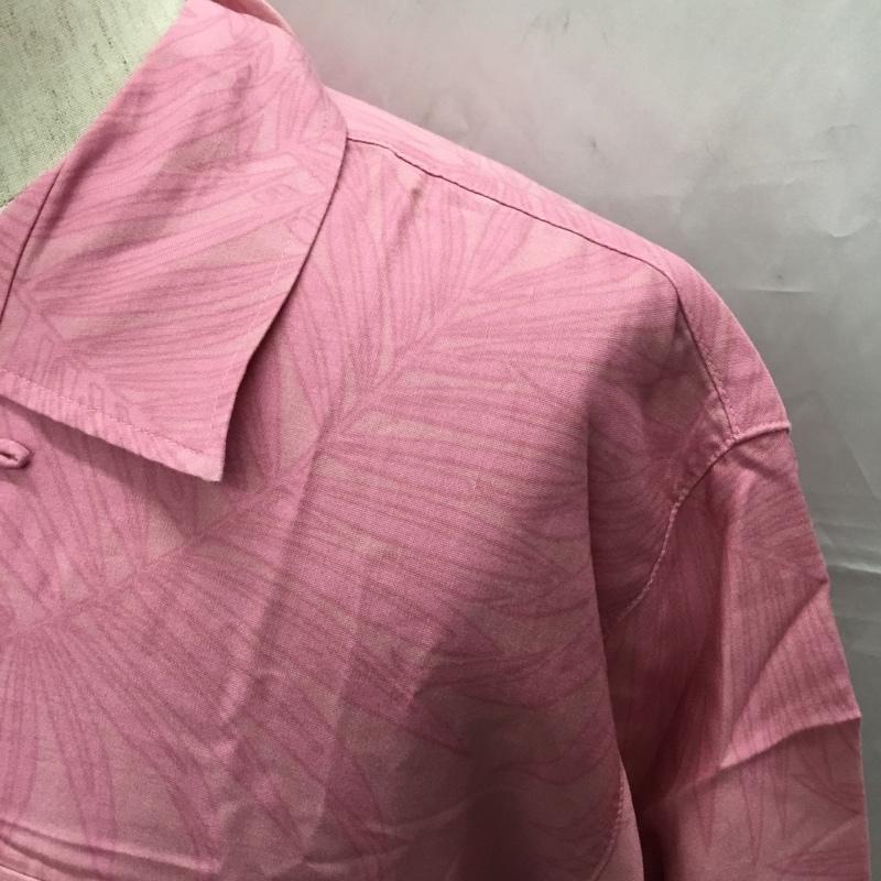 マンゴ MANGO シャツ、ブラウス 半袖 アロハシャツ M プリント 桃 / ピンク /  メンズ USED 古着 中古 10108731