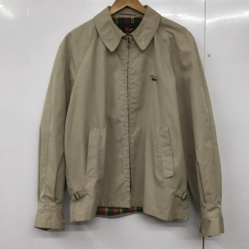 古着 USED ジャケット、上着 ジャケット、ブレザー ジップアップジャケット アウター 古着 40 ロゴ、文字 ベージュ / ベージュ /  メンズ USED 古着 中古 10145357