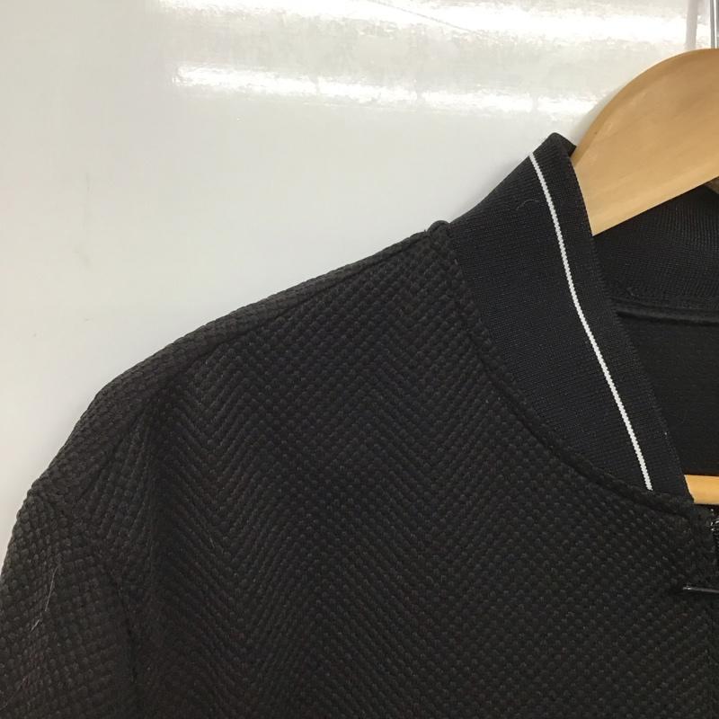 ザラ ZARA ジャケット、上着 ジャンパー、ブルゾン ジップアップジャケット ノーカラージャケット アウター M 無地 黒 / ブラック /  メンズ USED 古着 中古 10147859
