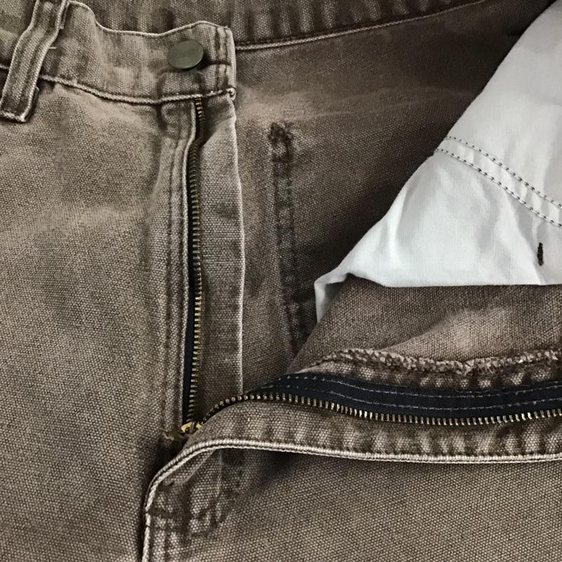 カーハート Carhartt パンツ デニム、ジーンズ デニムパンツ スリムパンツ カジュアルパンツ ロゴ、文字 茶 / ブラウン /  メンズ USED 古着 中古 10137680