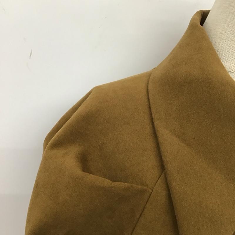 エモダ EMODA ワンピース ミニスカート 042150370401-03 ビッグカラーシャツワンピース FREE 無地 キャメル / キャメル /  レディース USED 古着 中古 10111076