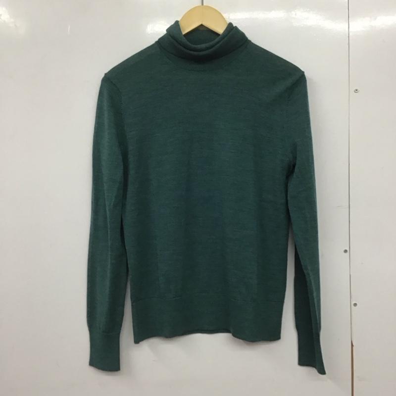 ブルックスブラザーズ BROOKS BROTHERS ニット、セーター 長袖 タートルネック ウール M 無地 緑 / グリーン /  レディース USED 古着 中古 10146381