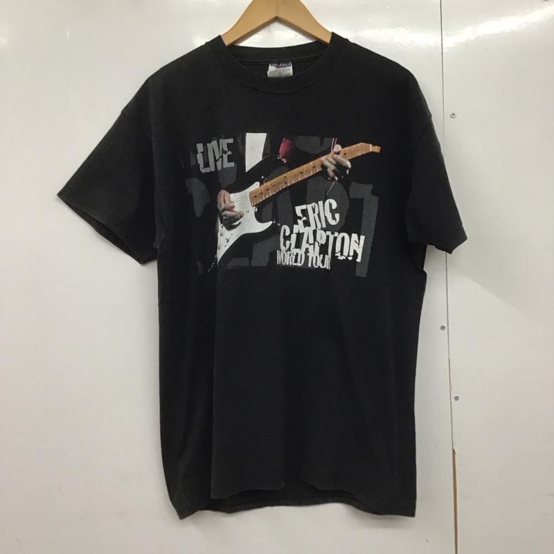 ジャージーズ JERZEES Tシャツ 半袖 半袖カットソー プリントTシャツ クルーネックカットソー L プリント 黒 / ブラック /  メンズ USED 古着 中古 10140710