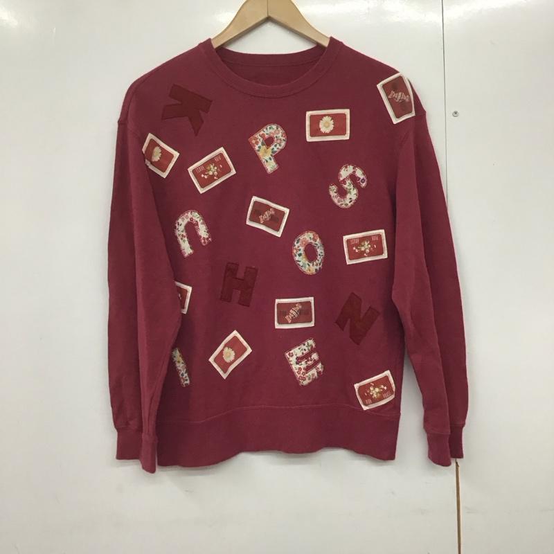 ピンクハウス PINK HOUSE トレーナー 長袖 無地 えんじ / ワインレッド /  レディース USED 古着 中古 10143381