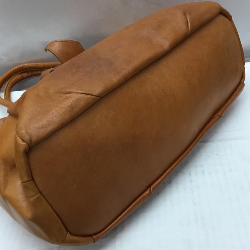 ピークスピーク PEAKS PEAK トートバッグ トートバッグ レザー ショルダー 2WAY 無地 茶 / ブラウン /  レディース USED 古着 中古 10107604