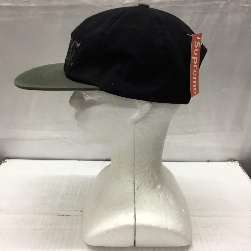 シュプリーム Supreme 帽子 キャップ Shaol in 6Panel 18AW ロゴ、文字 黒 / ブラック / X カーキ / カーキ /  メンズ USED 古着 中古 10114737