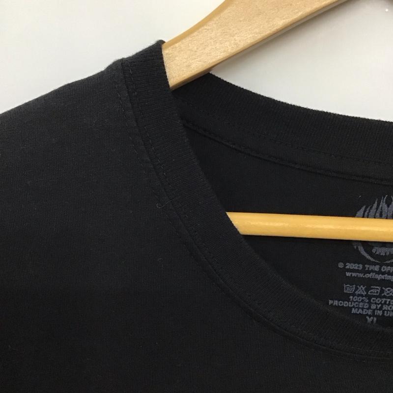 古着 USED Tシャツ 半袖 半袖カットソー プリントTシャツ クルーネックカットソー XL プリント 黒 / ブラック /  メンズ USED 古着 中古 10137626