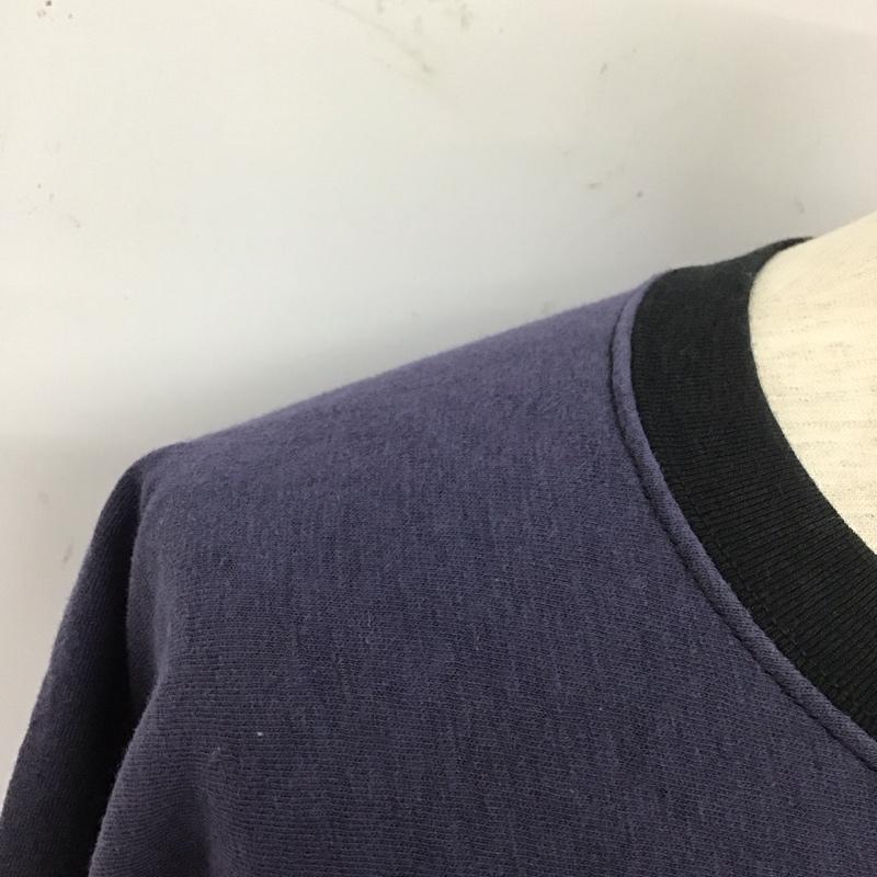 フィルザビル FILL THE BILL カットソー 七分袖 七分丈カットソー プリントTシャツ クルーネックカットソー 2 ロゴ、文字 紺 / ネイビー /  メンズ USED 古着 中古 10127341