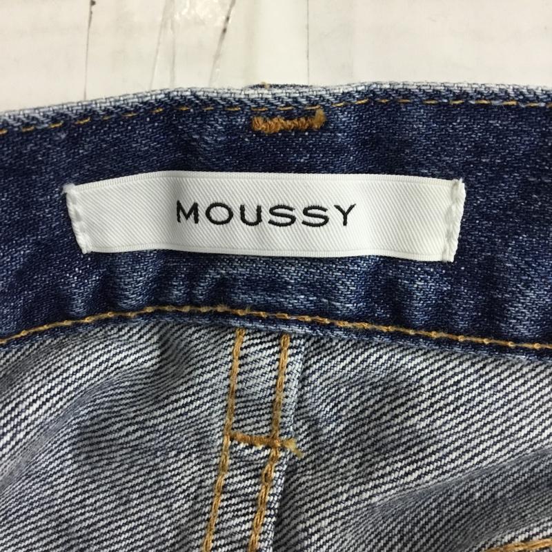 マウジー MOUSSY パンツ デニム、ジーンズ 0108AC11-5660 テーパードダメージデニムパンツ スリムパンツ デニムパンツ 無地 インディゴ / インディゴ /  レディース USED 古着 中古 10110104