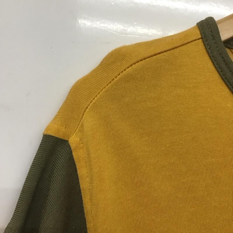 トミー ジーンズ TOMMY JEANS Tシャツ 半袖 半袖カットソー プリントTシャツ Vネックカットソー XL ロゴ、文字 黄 / イエロー /  メンズ USED 古着 中古 10132603