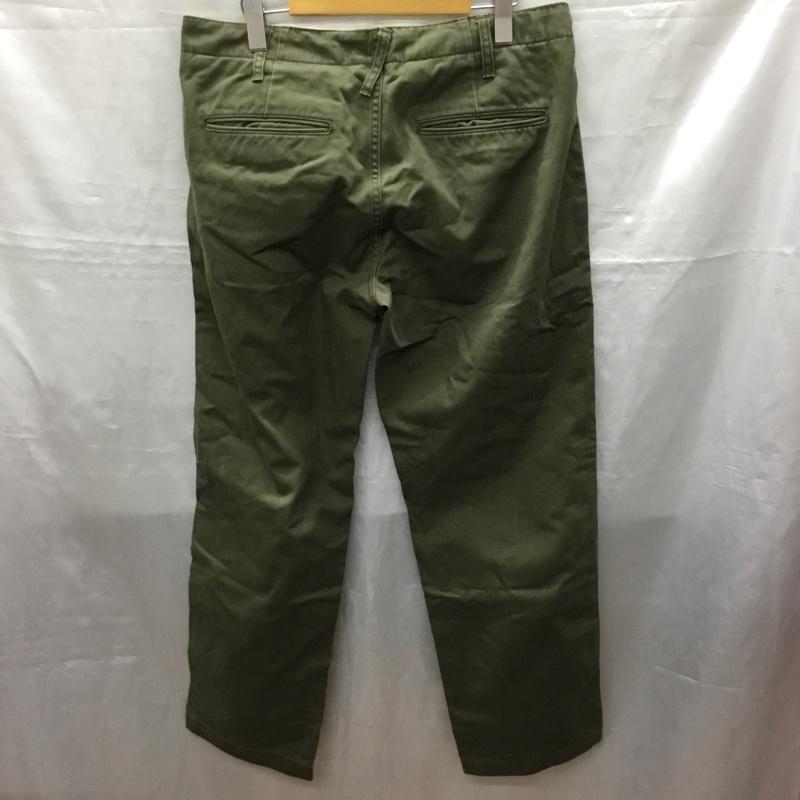 バックボーン BACK BONE パンツ チノパン BB13FW-P11 コットン タック入り L 無地 カーキ / カーキ /  メンズ USED 古着 中古 10119176