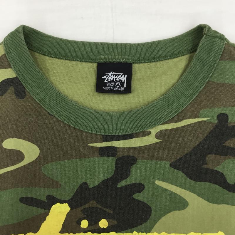 ステューシー STUSSY Tシャツ 半袖 M カモフラージュ柄・迷彩 緑 / グリーン /  メンズ USED 古着 中古 10144401