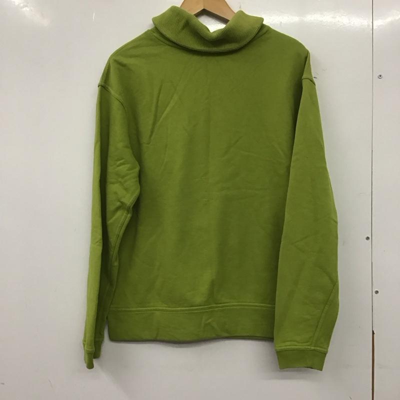 チャムス CHUMS トレーナー 長袖 裏起毛 ショールカラー スウェット M ワンポイント 薄緑 / ライトグリーン /  メンズ USED 古着 中古 10139508