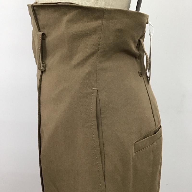 ムルーア MURUA パンツ スラックス スラックスパンツ ワイドパンツ カジュアルパンツ センタータックパンツ M 無地 茶 / ブラウン /  レディース USED 古着 中古 10114444