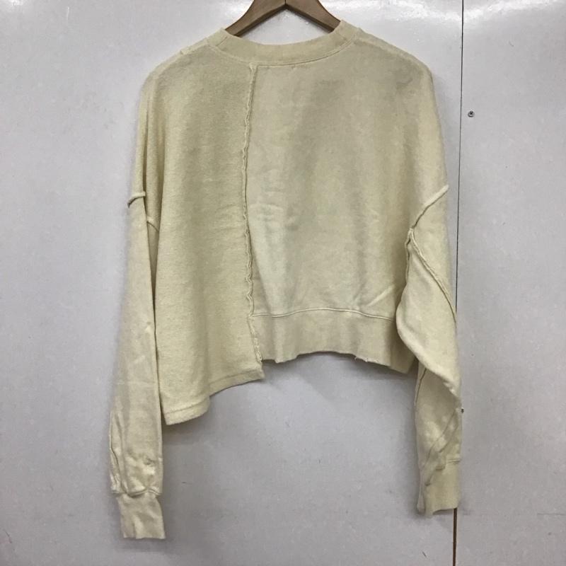 ローリーズファーム LOWRYS FARM トレーナー 長袖 1 無地 オフホワイト / オフホワイト /  レディース USED 古着 中古 10141592