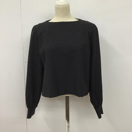 ミラオーウェン Mila Owen カットソー 長袖 0 ドット 黒 / ブラック /  レディース USED 古着 中古 10128415