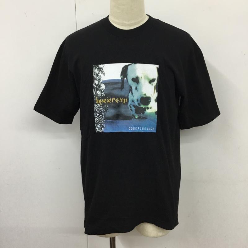 バイジェレミー BYE JEREMY Tシャツ 半袖 半袖カットソー プリントTシャツ クルーネックカットソー M プリント 黒 / ブラック /  メンズ USED 古着 中古 10120818