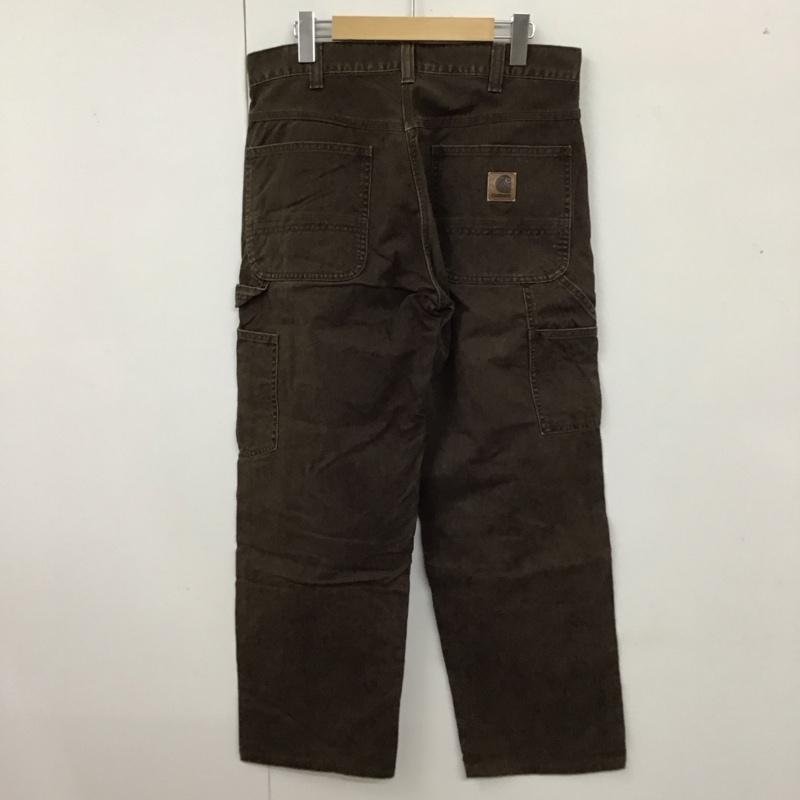 カーハート Carhartt パンツ ワークパンツ、ペインターパンツ ワークパンツ ワイドパンツ カジュアルパンツ 32インチ 無地 茶 / ブラウン /  メンズ USED 古着 中古 10118298