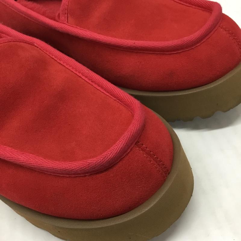 アグ UGG カジュアルシューズ カジュアルシューズ 1121570 スーパー モック スリッパ スリッポン Super Moc Slipper 26cm 26.0cm ロゴ、文字 赤 / レッド /  レディース USED 古着 中古 10119084