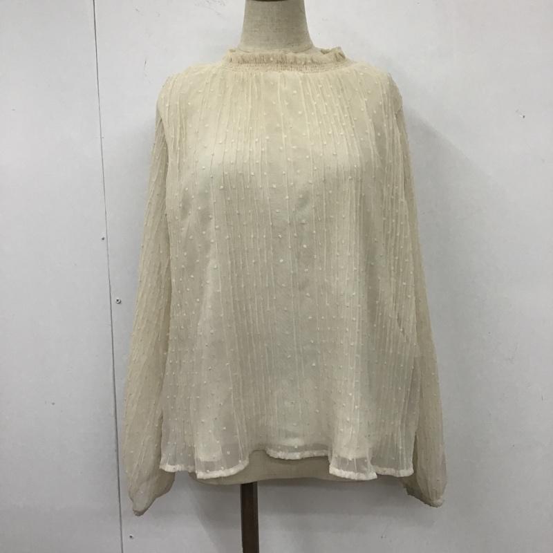 アルシーヴ archives カットソー 長袖 M 無地 アイボリー / アイボリー /  レディース USED 古着 中古 10105885