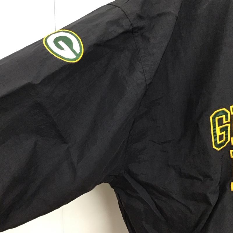 チャンピオン Champion ジャケット、上着 ジャケット、ブレザー NFL PROLINE 90s ナイロンジャケット Vネックカットソー XXL ロゴ、文字 黒 / ブラック /  メンズ USED 古着 中古 10127725