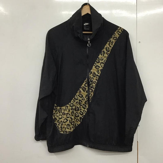 ナイキ NIKE ジャケット、上着 ジャケット、ブレザー CT1699-010 スウッシュウィメンズウーブンジャケット S ヒョウ柄・レオパード柄 黒 / ブラック /  レディース USED 古着 中古 10141967
