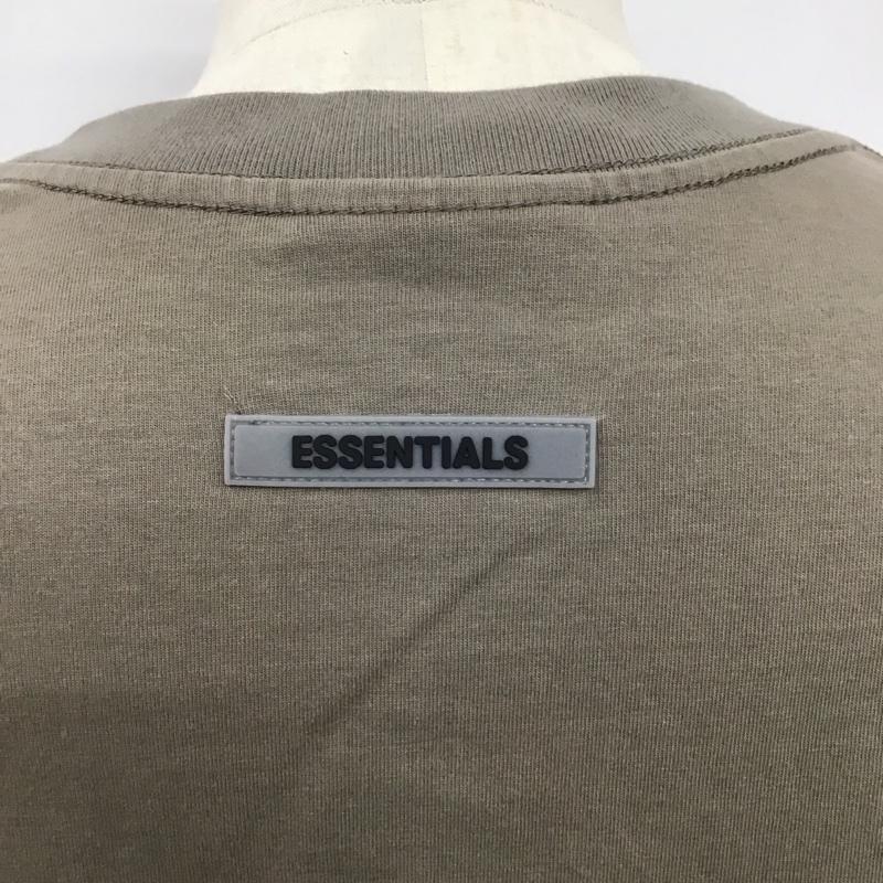 エッセンシャルズ ESSENTIALS Tシャツ 半袖 半袖カットソー プリントTシャツ クルーネックカットソー M ロゴ、文字 灰 / グレー /  メンズ USED 古着 中古 10123897