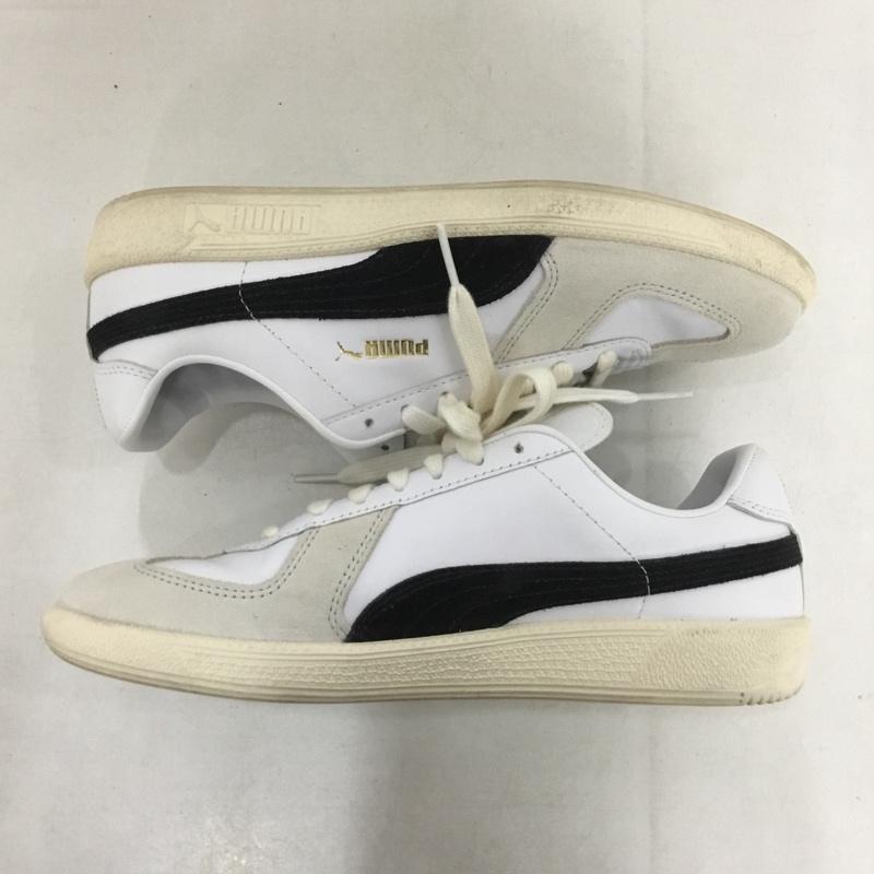 プーマ PUMA スニーカー スニーカー 386607-01 ARMY TRAINER 24.5cm 24.5cm ロゴ、文字 白 / ホワイト / X 黒 / ブラック / X 灰 / グレー /  レディース USED 古着 中古 10140405