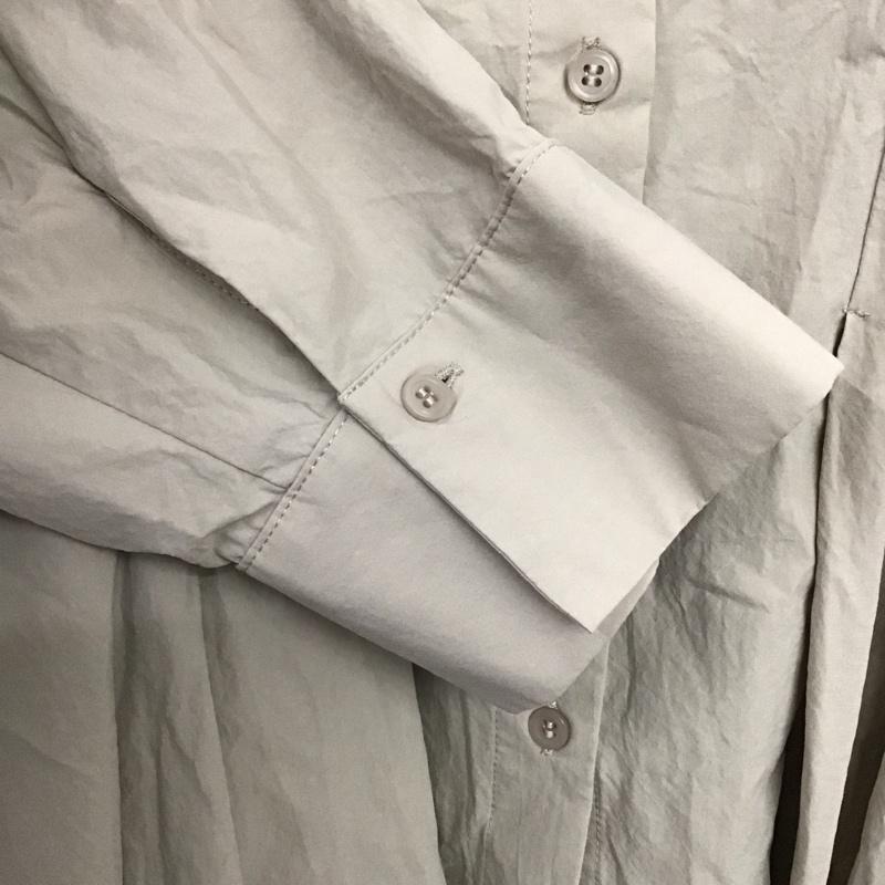 ムルーア MURUA シャツ、ブラウス 長袖 012010400601 ウエストシェイプオーバーシャツ FREE 無地 ベージュ / ベージュ /  レディース USED 古着 中古 10146772