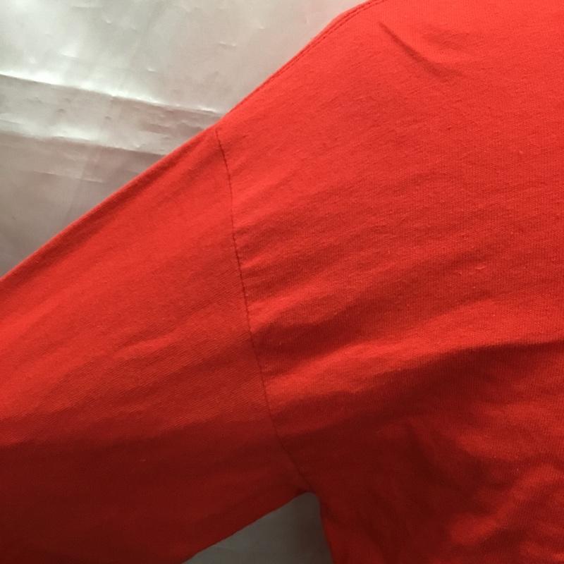 エーアイイー AIE Tシャツ 長袖 ロンT バックプリント M ロゴ、文字 赤 / レッド /  メンズ USED 古着 中古 10112372