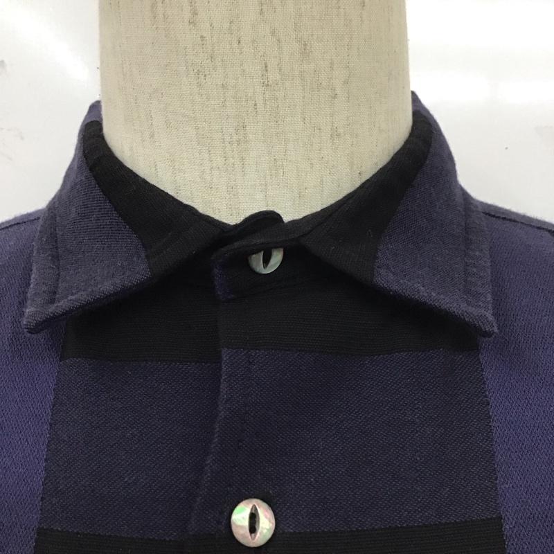 シャリーフ SHAREEF シャツ、ブラウス 半袖 半袖シャツ チェックシャツ カジュアルシャツ 1 チェック 黒 / ブラック / X 紺 / ネイビー /  メンズ USED 古着 中古 10111651