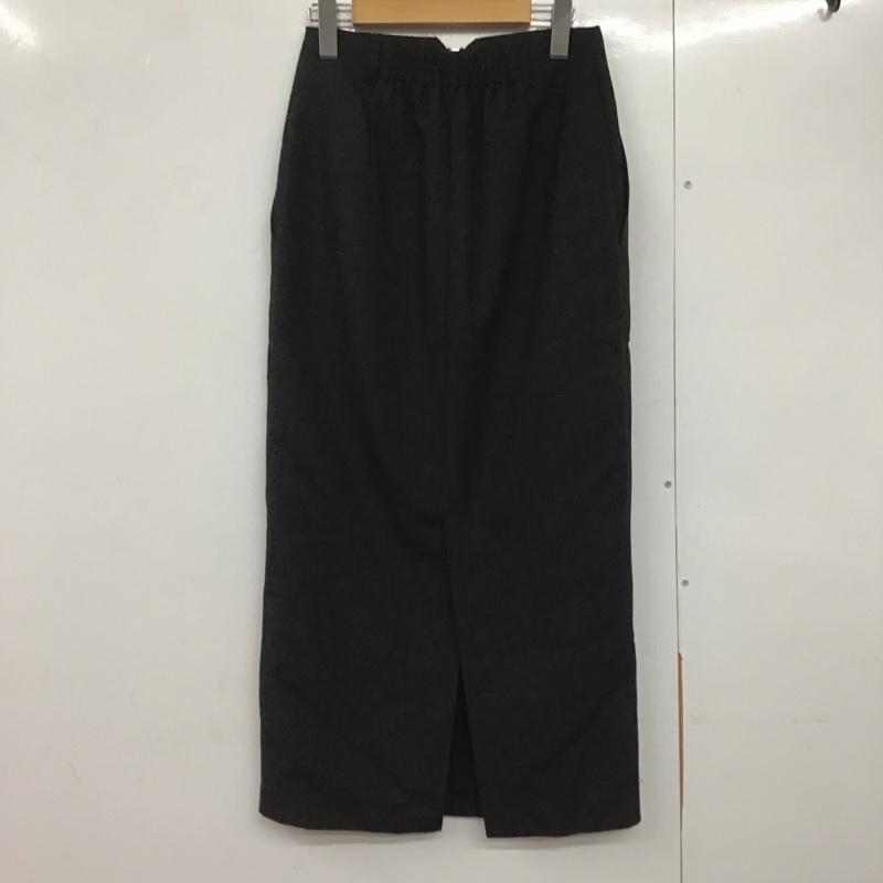 センスオブプレイスバイアーバンリサーチ SENSE OF PLACE by URBAN RESEARCH スカート ロングスカート AA45-25s105 スカート アウトポケットジップスカート M 無地 黒 / ブラック /  レディース USED 古着 中古 10144259