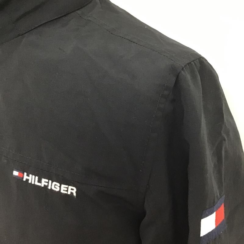 トミーヒルフィガー TOMMY HILFIGER ジャケット、上着 ジャンパー、ブルゾン ジップアップジャケット ジャンパー アウター カジュアルジャケット S ロゴ、文字 黒 / ブラック /  メンズ USED 古着 中古 10105593