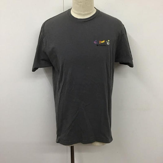 コロンビア Columbia Tシャツ 半袖 半袖カットソー プリントTシャツ クルーネックカットソー 00s L プリント 灰 / グレー /  メンズ USED 古着 中古 10119490