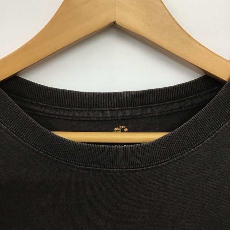 カーハート Carhartt カットソー 長袖 長袖カットソー プリントカットソー クルーネック M ロゴ、文字 ダークグレー / ダークグレー /  メンズ USED 古着 中古 10146180