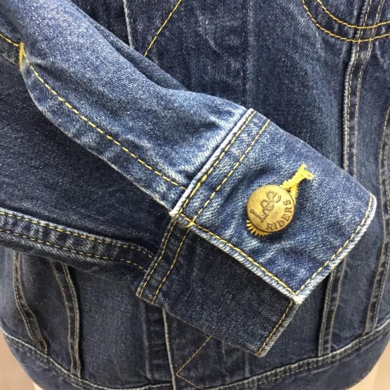 リーライダース LEERIDERS ジャケット、上着 ジャケット、ブレザー デニムジャケット カラージャケット 長袖ジャケット ブルゾン Gジャン M 無地 インディゴ / インディゴ /  メンズ USED 古着 中古 10116583